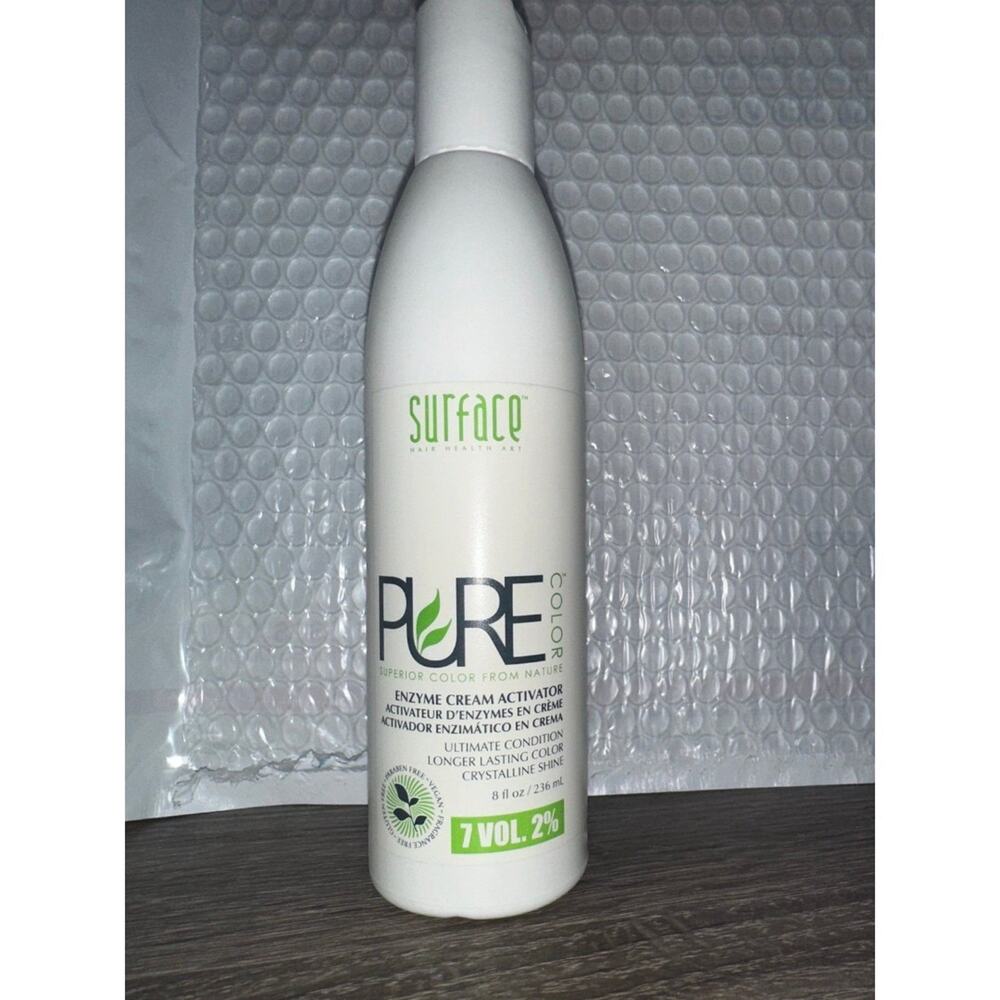 Surface Pure Color Enzyme Cream Activator 7‎ Vol 2% Hair Color Developer 8oz New